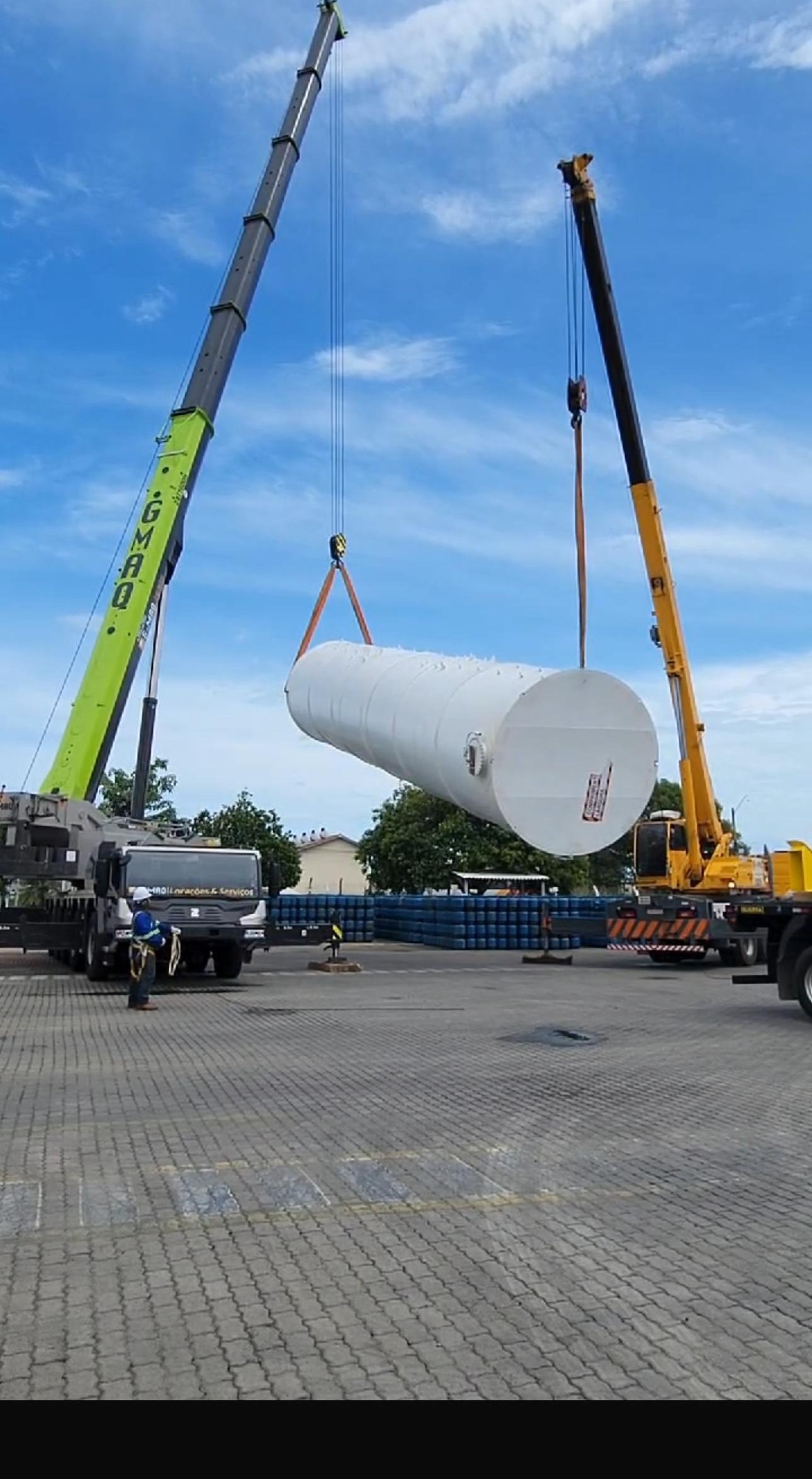 Içamento em dupla de guindaste G-MAQ